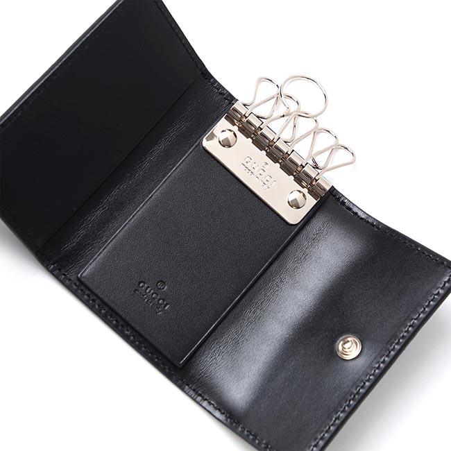 グッチ GUCCI キーケース GUCCISSIMA ブラック ブラック系 388682 cwc1g 1000 レディース