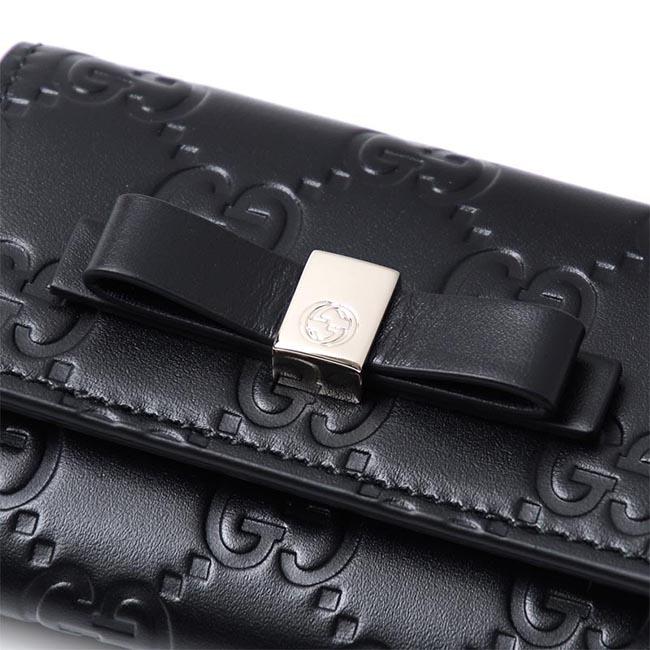 グッチ GUCCI キーケース GUCCISSIMA ブラック ブラック系 388682 cwc1g 1000 レディース
