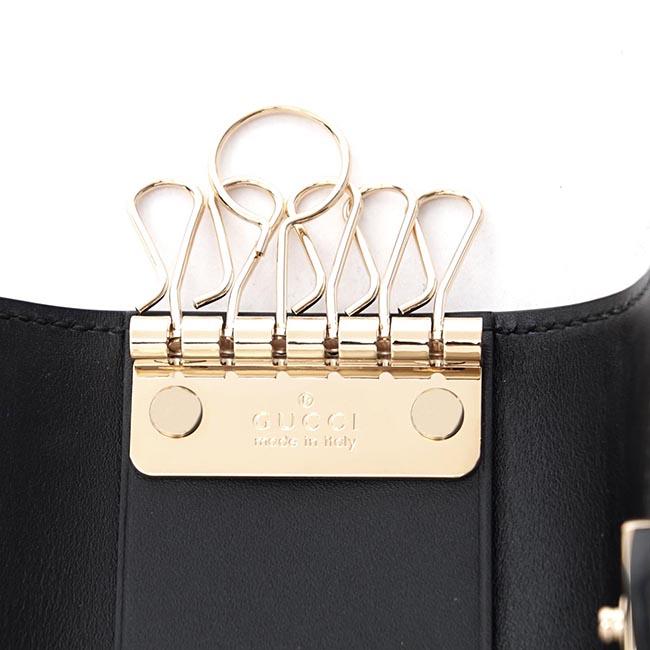グッチ GUCCI キーケース GUCCISSIMA ブラック ブラック系 369673 cwc1g 1000 レディース