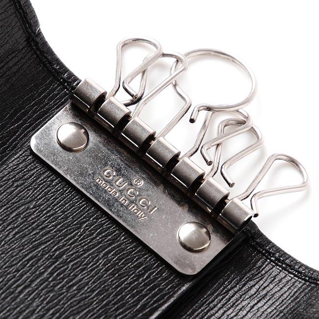 グッチ キーケース インターロッキングG LEATHER ブラック ブラック系 256337 aru0n 1000 メンズ