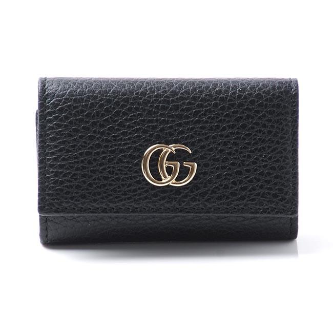 グッチ GUCCI キーケース PETITE MARMONT LEATHER ブラック ブラック系 456118 ca00g 1000 レディース