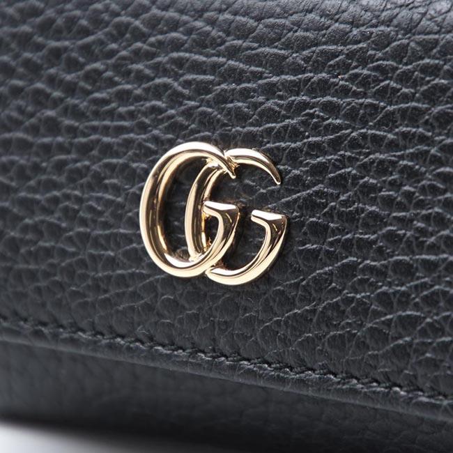 グッチ GUCCI キーケース PETITE MARMONT LEATHER ブラック ブラック系 456118 ca00g 1000 レディース