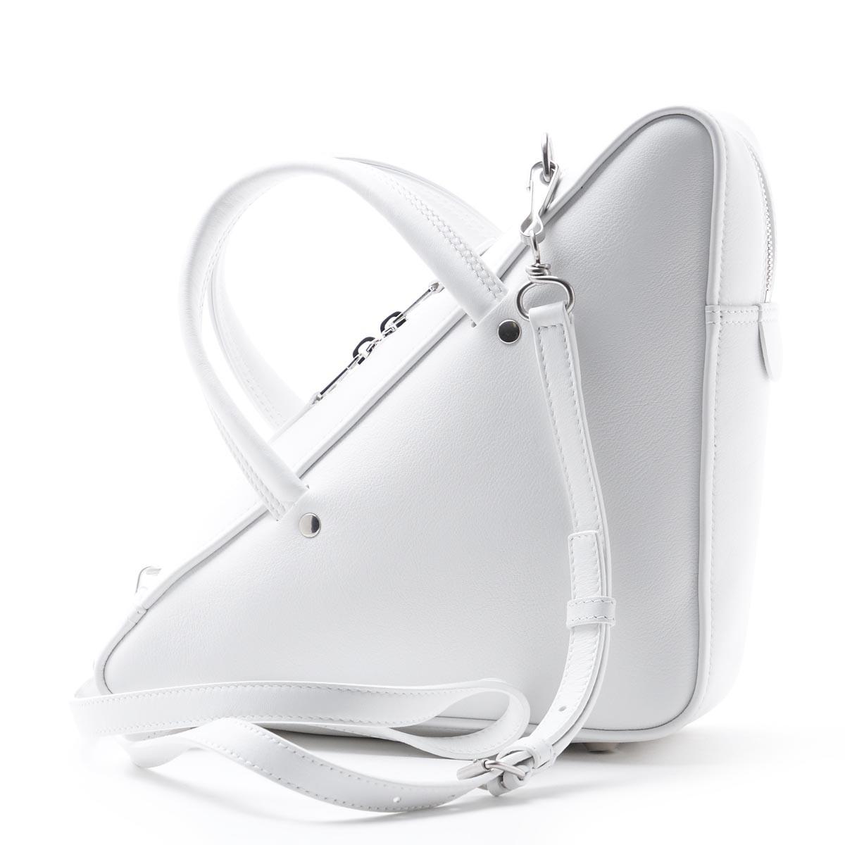 バレンシアガ BALENCIAGA ハンドバッグ 2WAY ホワイト レディース プレゼント ギフト レザー 本革  TRIANGLE DUFFLE トライアングル 476975 c8k02 9000​