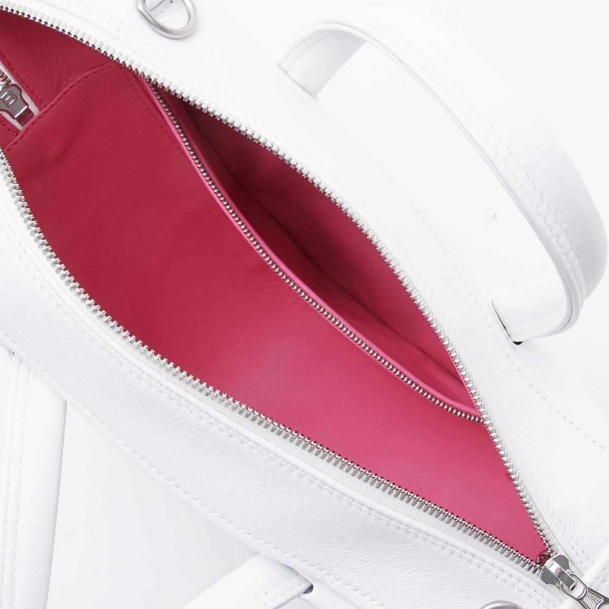 バレンシアガ BALENCIAGA ハンドバッグ 2WAY ホワイト レディース プレゼント ギフト レザー 本革  TRIANGLE DUFFLE トライアングル 476975 c8k02 9000​