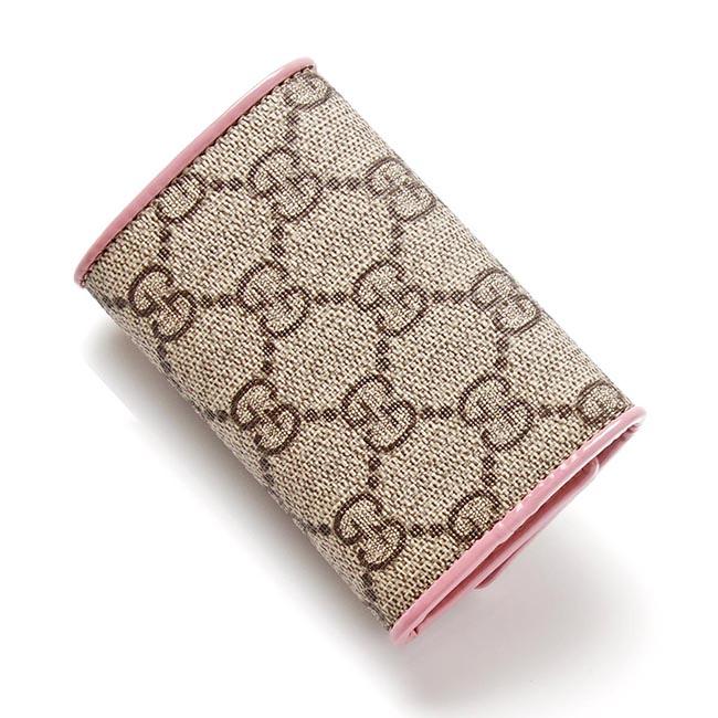 グッチ GUCCI キーケース GGスプリーム ベージュ×エボニー×ピンク ベージュ系 388682 klqug 8431 レディース