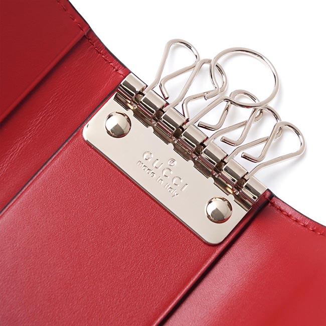 グッチ GUCCI キーケース GUCCISSIMA ハイビスカスレッド レッド系 388682 cwc1g 6433 レディース