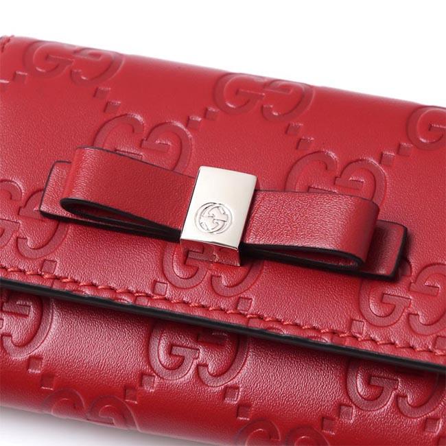 グッチ GUCCI キーケース GUCCISSIMA ハイビスカスレッド レッド系 388682 cwc1g 6433 レディース