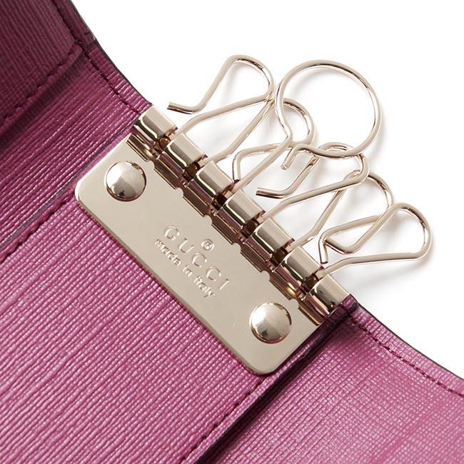 GUCCI キーケース GG PIERCE SUPREME CANVAS ベージュ×エボニー×ダスティローズ ブラウン系 212111 kgddg 9777 レディース
