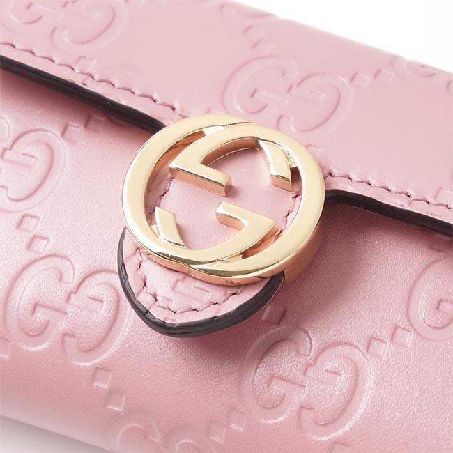 グッチ GUCCI キーケース GUCCISSIMA ライトピンク ピンク系 369673 cwc1g 5808 レディース