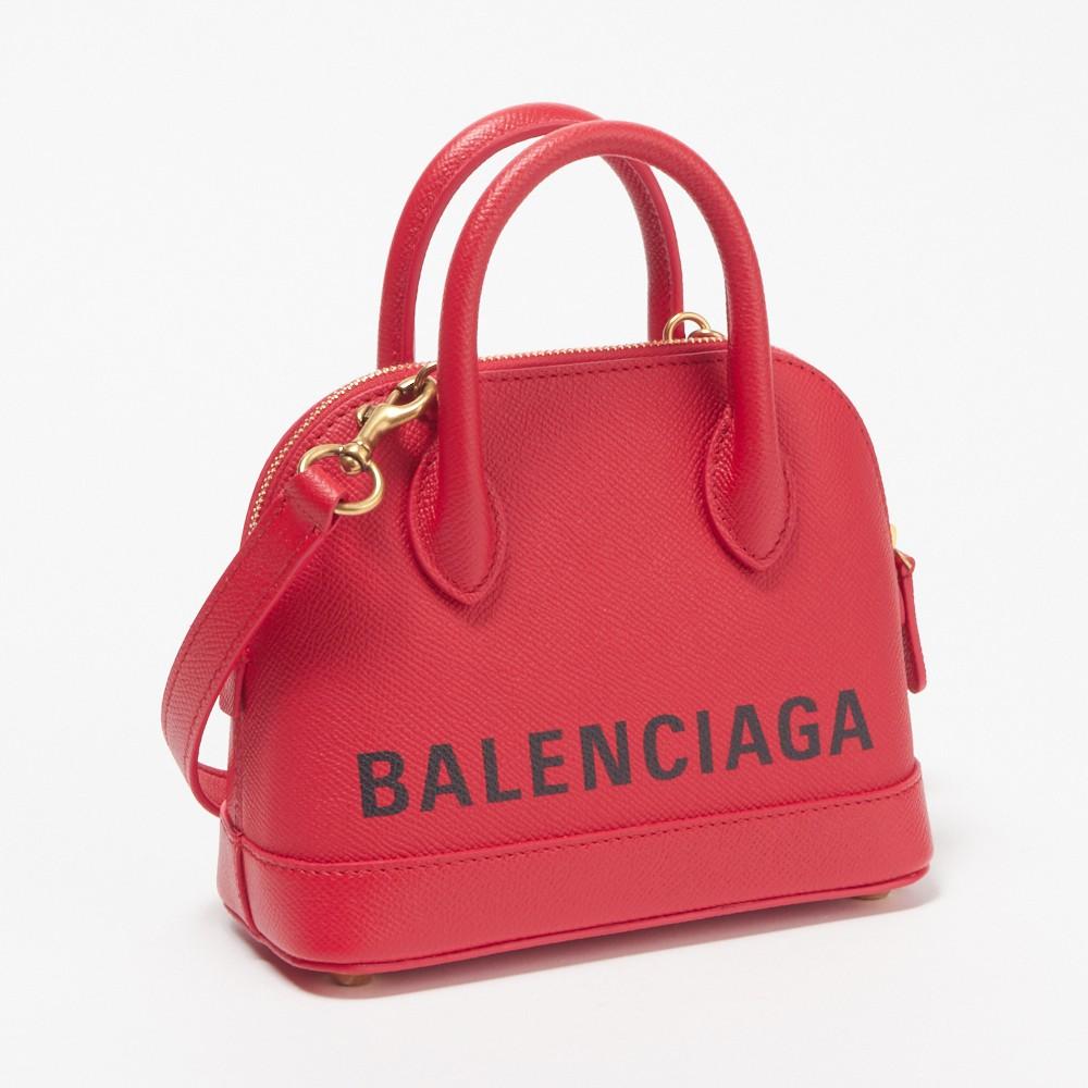 バレンシアガ BALENCIAGA バッグ 2WAYバッグ 【ビルトップハンドル：VILLE TOP HANDLE XXS】  レッド系 525050 0OT0M