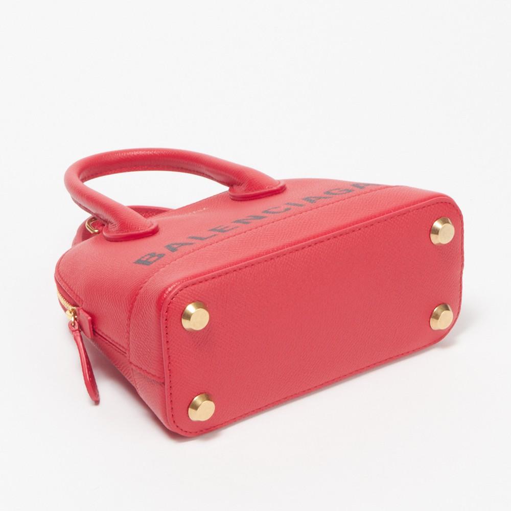 バレンシアガ BALENCIAGA バッグ 2WAYバッグ 【ビルトップハンドル：VILLE TOP HANDLE XXS】  レッド系 525050 0OT0M