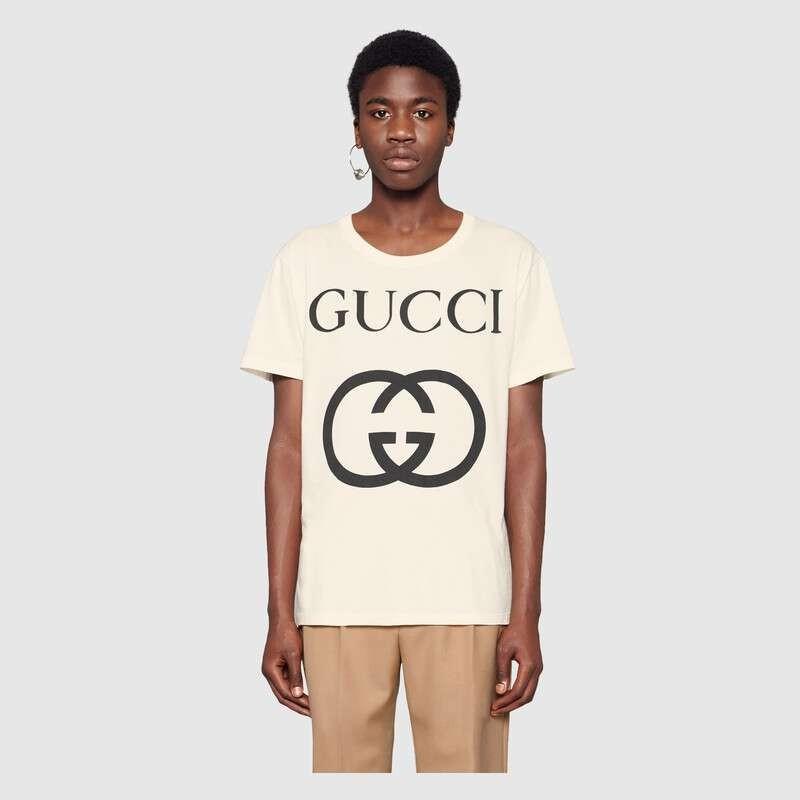GUCCI グッチ インターロッキングG オーバーサイズ Tシャツ 493117 X3Q35 7561