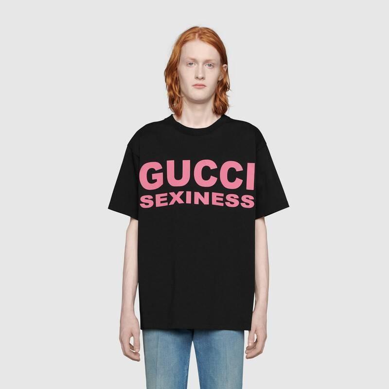 グッチTシャツGUCCI SEXINESS オーバーサイズ Tシャツ 616036 XJCK1 1024