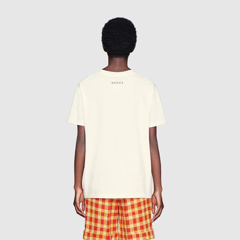グッチ GUCCI GGアップル プリント オーガニック コットン Tシャツ 580762 XJB7U 9381