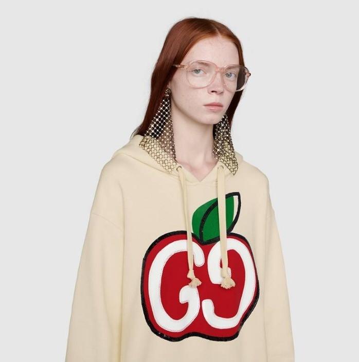 グッチ GGアップル プリント フーデッド ワンピース 610127 XJCCK 9230