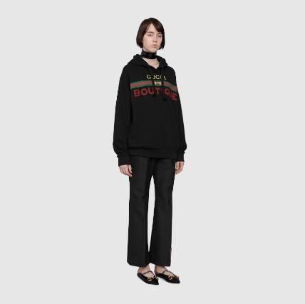 GUCCI BOUTIQUE プリント メンズ スウェットシャツ フーディー 623244 XJCKX 1082