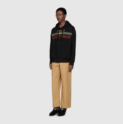 GUCCI BOUTIQUE プリント メンズ スウェットシャツ フーディー 623244 XJCKX 1082