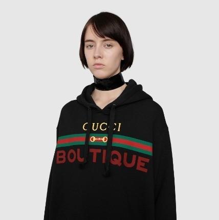 GUCCI BOUTIQUE プリント メンズ スウェットシャツ フーディー 623244 XJCKX 1082