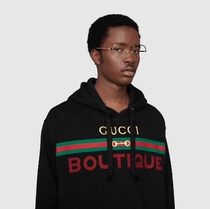 GUCCI BOUTIQUE プリント メンズ スウェットシャツ フーディー 623244 XJCKX 1082