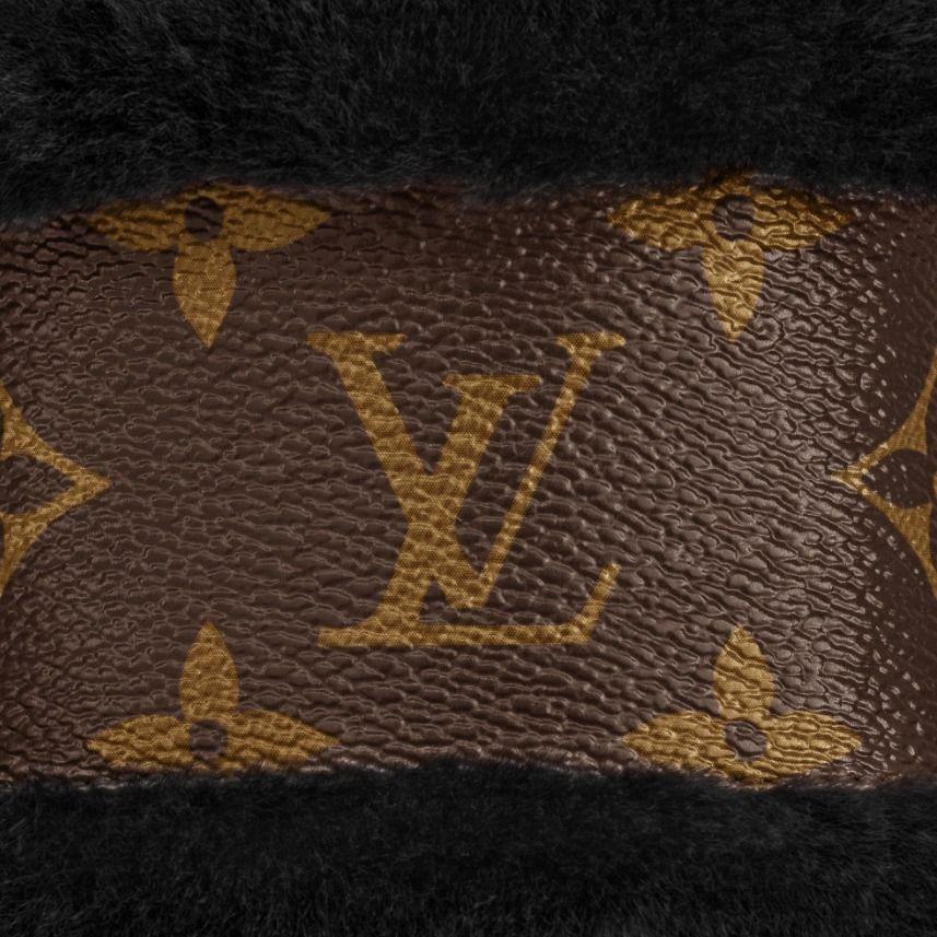 ルイヴィトン Louis Vuitton ミュール 1A8765モノグラム ミンクファー