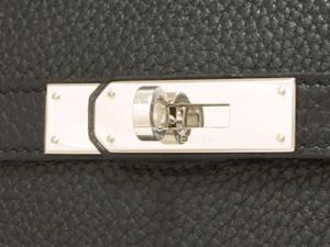 エルメス  ジプシエール 28/黒×シルバー金具 he-ba-4625