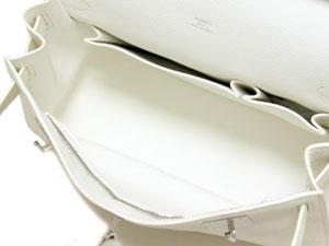 エルメス  ジプシエール 28/白×シルバー金具 he-ba-3891