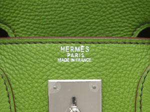 エルメス  オータクロア 28/アニスグリーン×シルバー金具 he-ba-1338