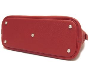 エルメス ボリード 27/31 ルージュギャランセ×シルバー金具 he-ba-5576