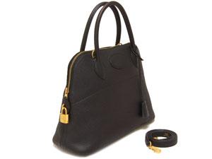 エルメス ボリード 27/31/黒×ゴールド金具 he-ba-4353