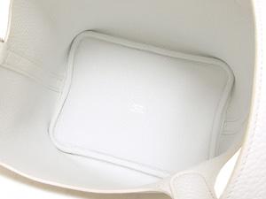 エルメス ピコタンロック 18/22 白×シルバー金具 he-ba-5171