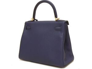 エルメス ケリー 28/32 ブルーアンクル×ゴールド金具 he-ba-6037