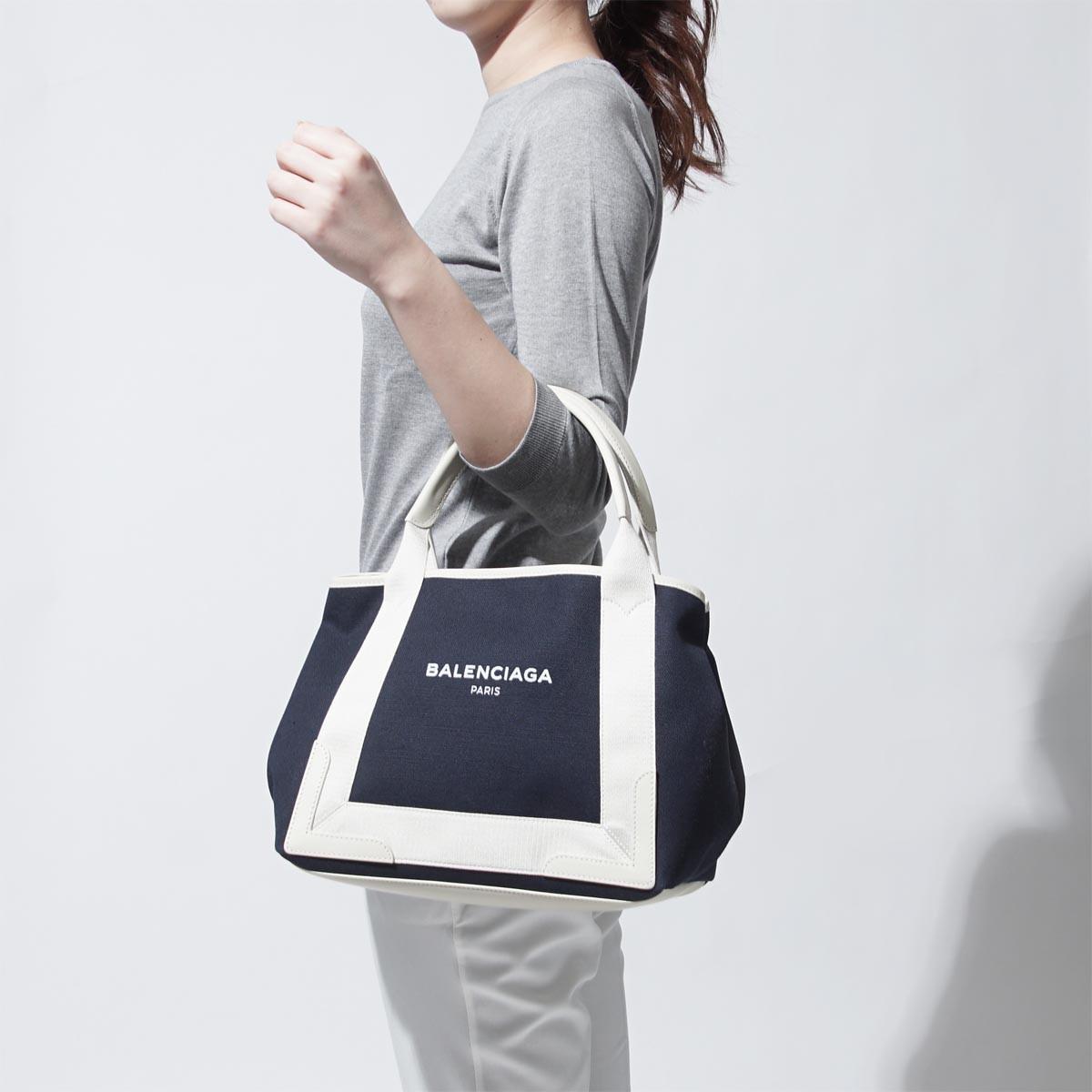 バレンシアガ BALENCIAGA トートバッグ ブルー レディース プレゼント ギフト 通勤 ブルー  NAVY CABAS S ネイビー カバ 339933 k9h1n 4092​