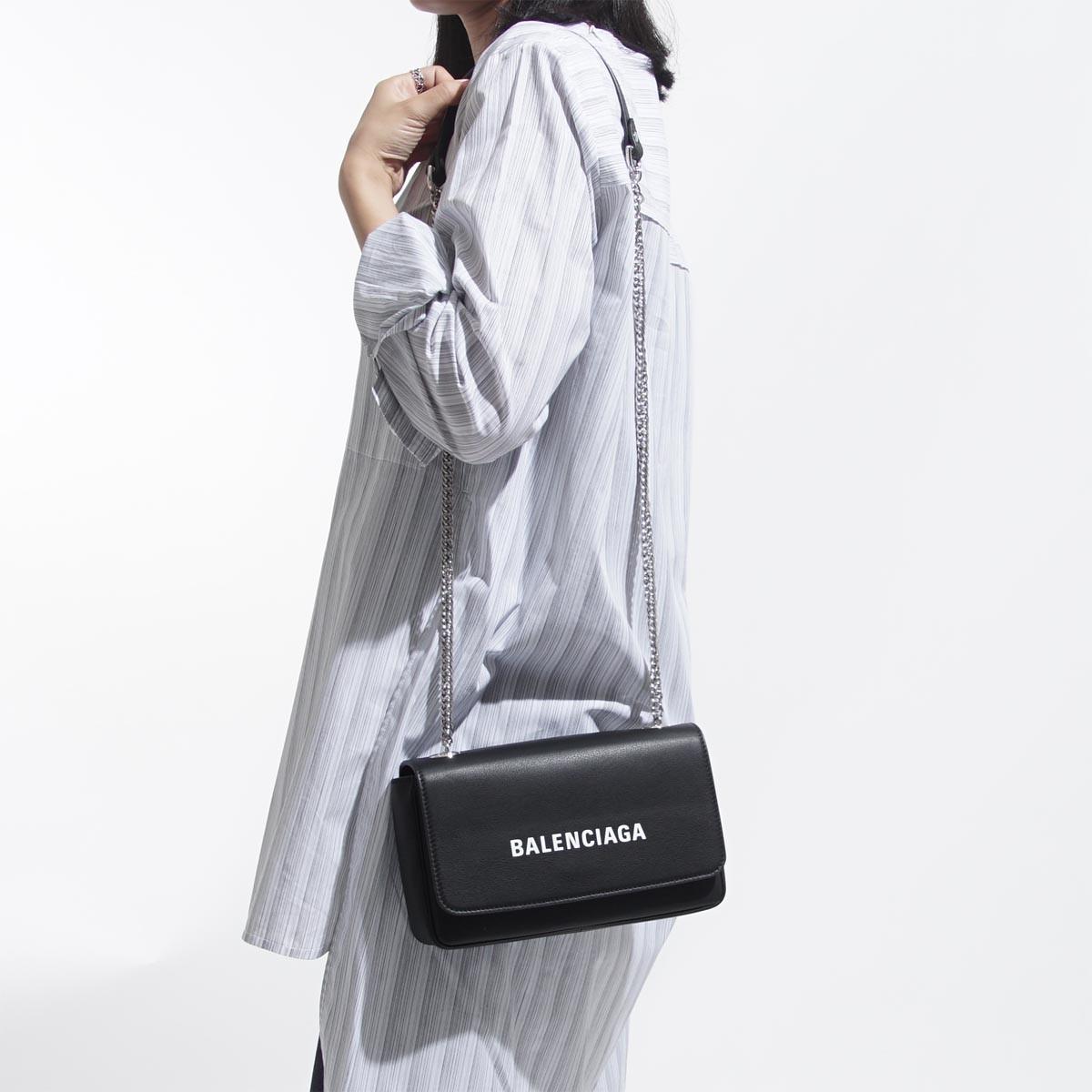 バレンシアガ BALENCIAGA ショルダーバッグ 2WAY ブラック レディース ギフト プレゼント レザー 本革 お財布ショルダー 537387 dlq4n 1000 EVERYDAY エブリデイ