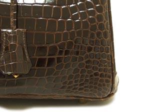エルメス バーキン 25/30/35クロコダイル/エヴェンヌ×ゴールド金具 he-ba-3095