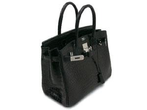 エルメスバーキン 25/30/35 クロコダイル（マットポロサス）/黒×シルバー金具 he-ba-1327