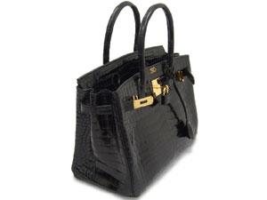 エルメス バーキン 25/30/35 クロコダイル（ポロサス）/黒×ゴールド金具 he-ba-1064