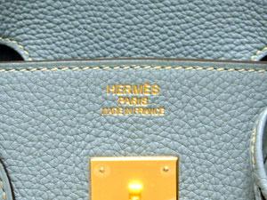 エルメス/バーキン 25/30/35 ブルーラン×ゴールド金具 he-ba-3783