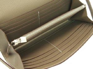 エルメス/ケリーウォレット ロング/エトープ×シルバー金具 he-ac-1275 
