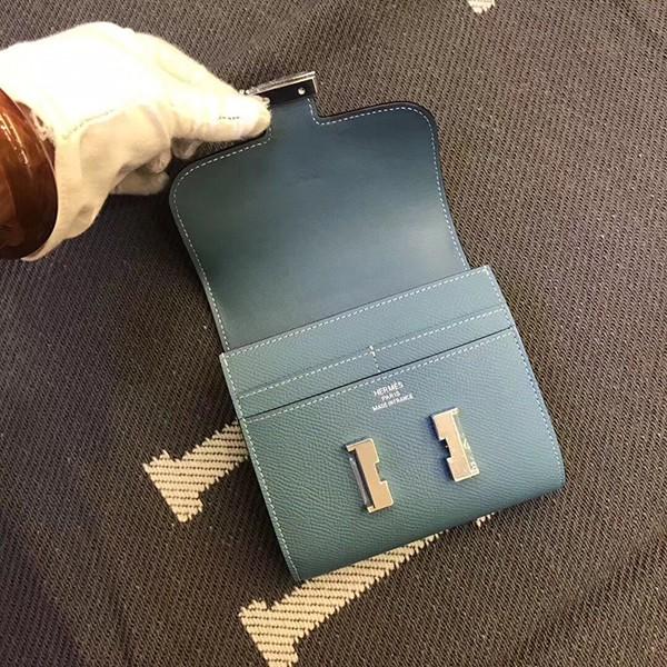 エルメス コンスタンス コンパクト ミニ ヴォーエプソン  二つ折り財布 he-co-0086