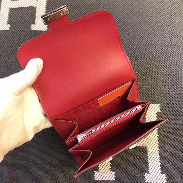 エルメス コンスタンス コンパクト ミニ ヴォーエプソン  二つ折り財布 he-co-0092