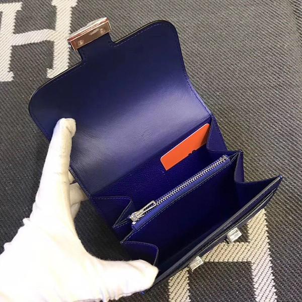 エルメス コンスタンス コンパクト ミニ ヴォーエプソン  二つ折り財布 he-co-0094