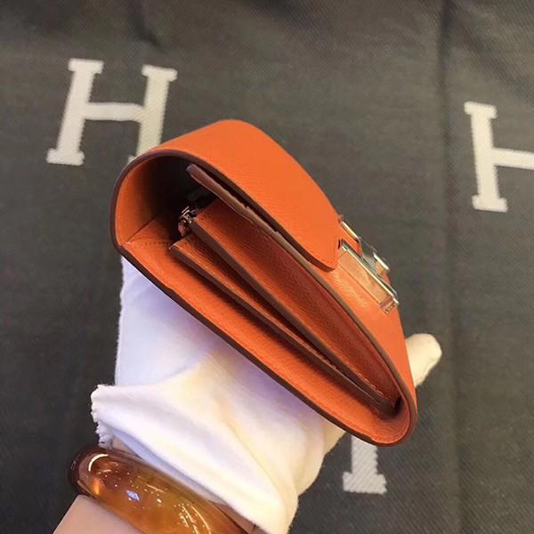 エルメスコンスタンス コンパクト ミニ ヴォーエプソン  二つ折り財布 he-co-0096