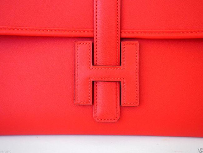 エルメス HERMES ジジェ エラン[Jige Elan] （シロステッチ） エプソン ビッグレッド he-je-5305