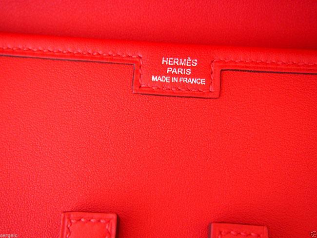エルメス HERMES ジジェ エラン[Jige Elan] （シロステッチ） エプソン ビッグレッド he-je-5305