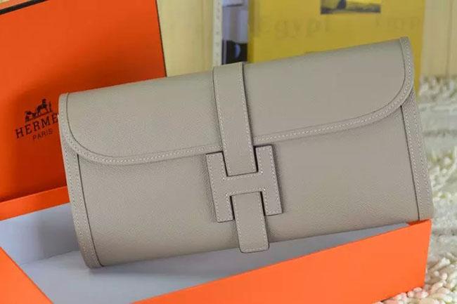 エルメスHERMES ジジェ エラン[Jige Elan] （シロステッチ） エプソン グレー he-je-5300