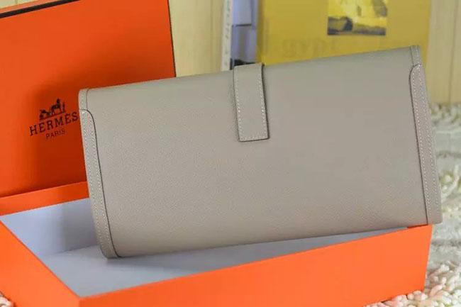 エルメスHERMES ジジェ エラン[Jige Elan] （シロステッチ） エプソン グレー he-je-5300