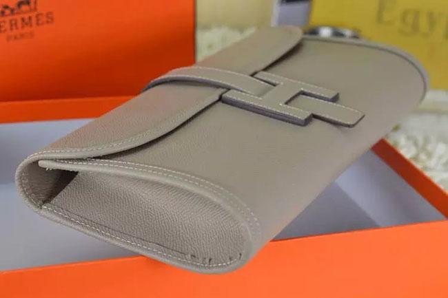 エルメスHERMES ジジェ エラン[Jige Elan] （シロステッチ） エプソン グレー he-je-5300