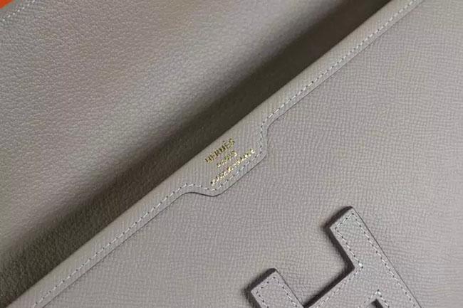 エルメスHERMES ジジェ エラン[Jige Elan] （シロステッチ） エプソン グレー he-je-5300