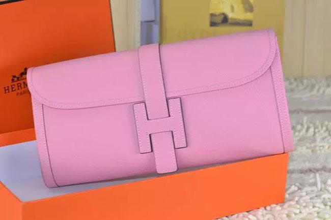 エルメス ジジェ　エラン　ローズコンフェッティ　ピンク　エプソン he-je-5308