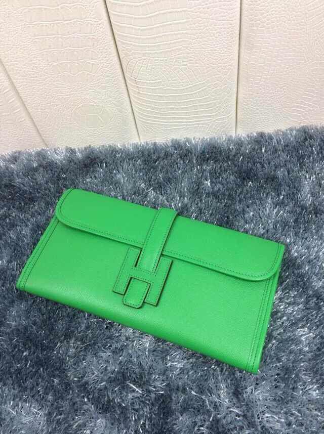 エルメス[HERMES] ジジェ エラン[Jige Elan] （シロステッチ） エプソン グリーン he-je-5302